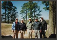 Five men at ECU Alumni Homecoming Golf Classic